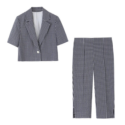 Gingham Two-Piece Set