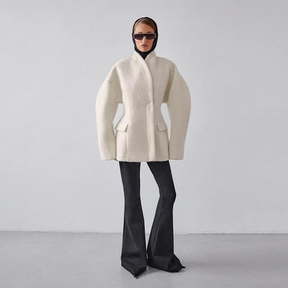 Boucle Wool Coat