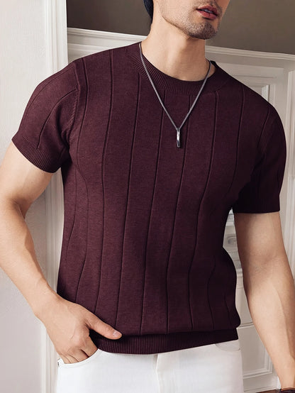 Vertical Knit Tee