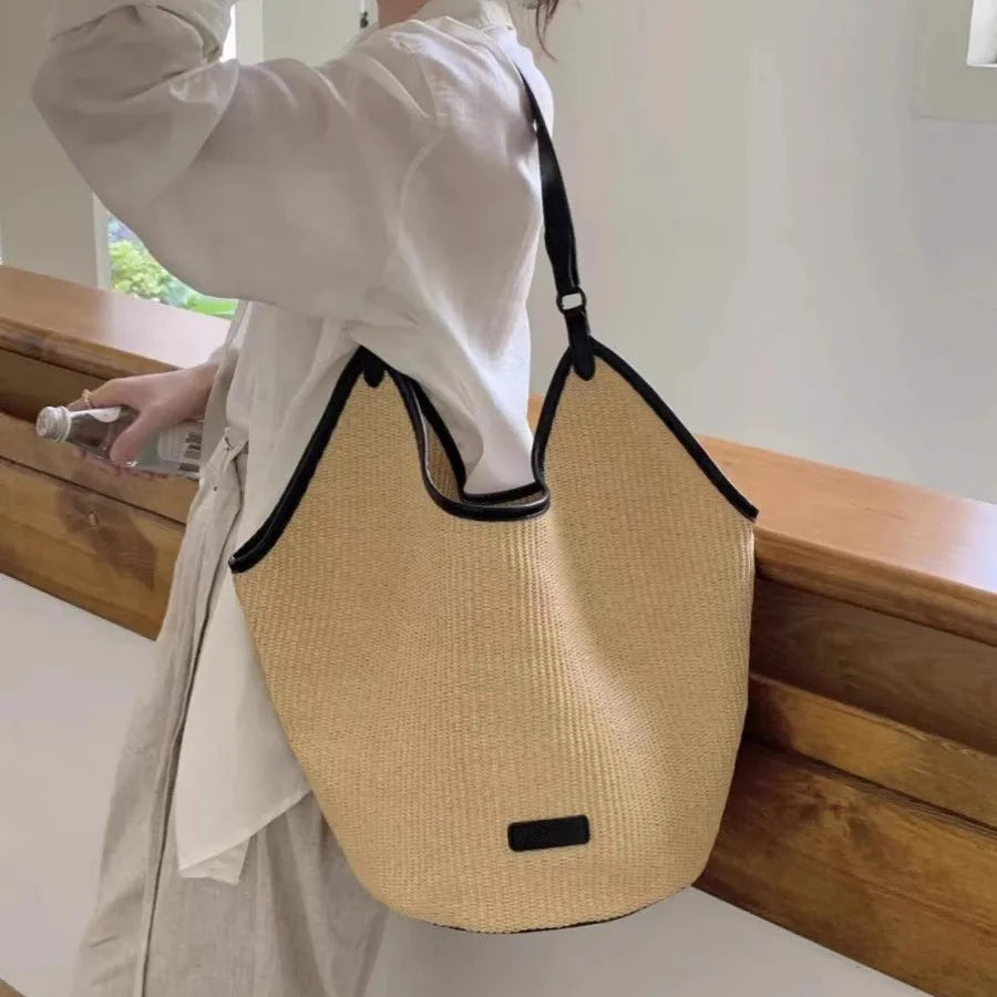 Woven Slouch Tote