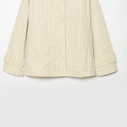 Windowpane Cotton Coach Jacket