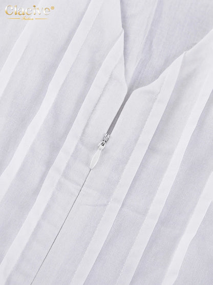 Pintuck Cotton Maxi
