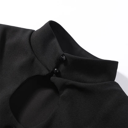 Sculpted Peplum Blouse