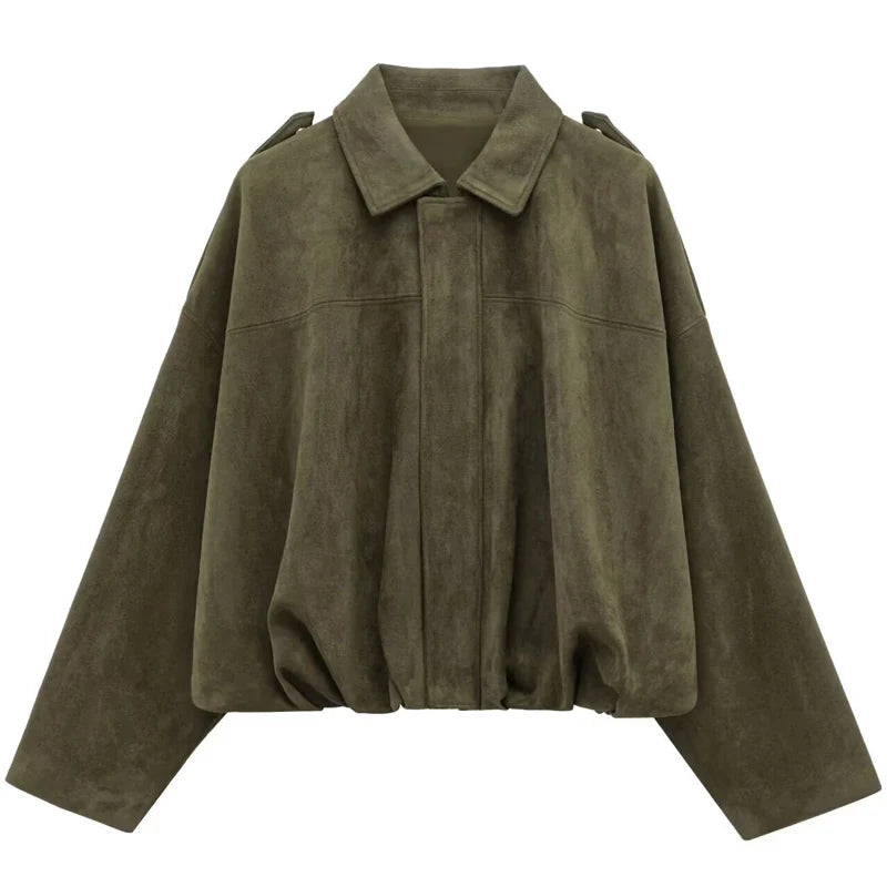 Suede Utility Bomber