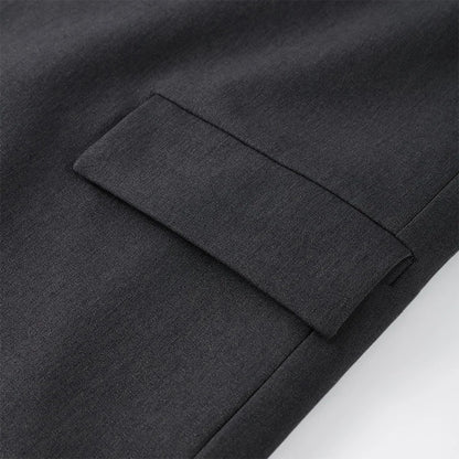 Sculpted Shoulder Blazer