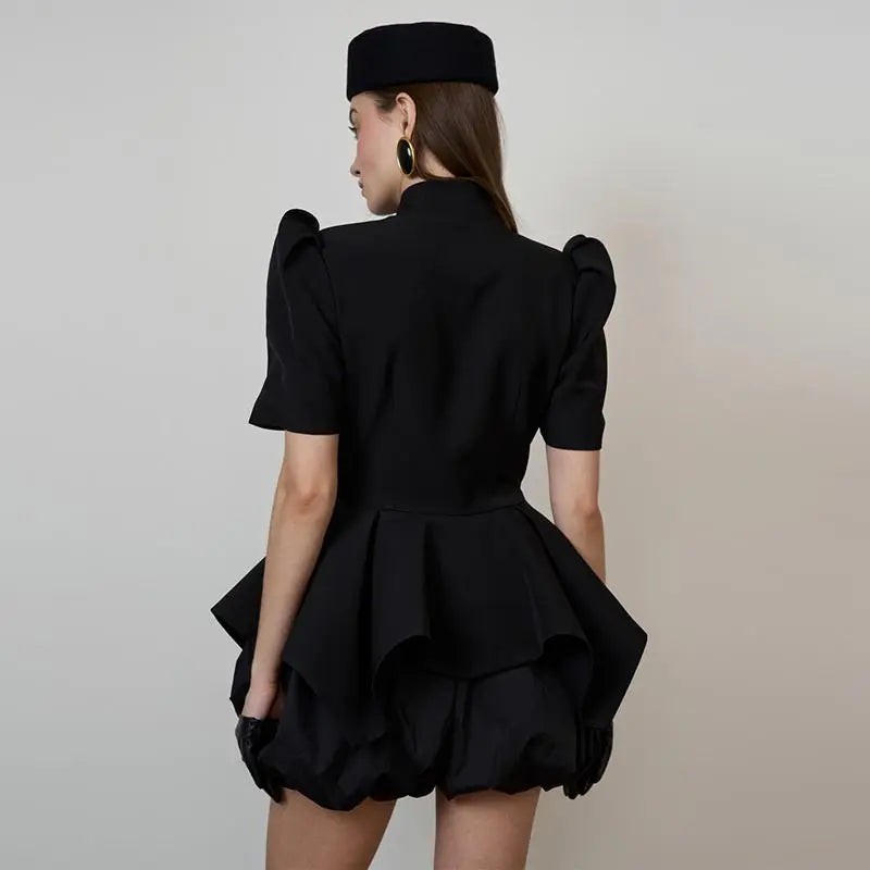 Sculpted Peplum Blouse