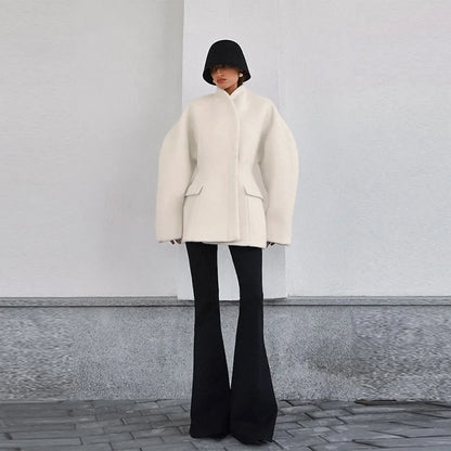 Boucle Wool Coat