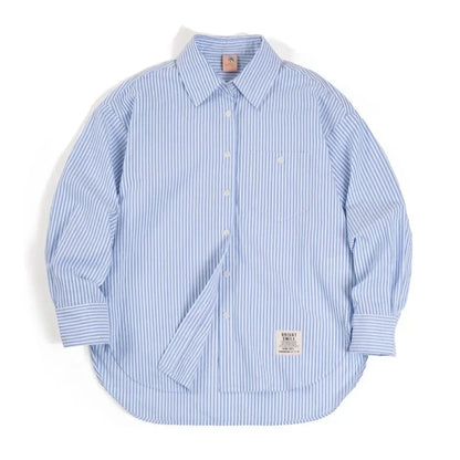 Oversized Stripe Poplin Shirt