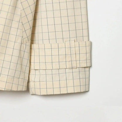 Windowpane Cotton Coach Jacket