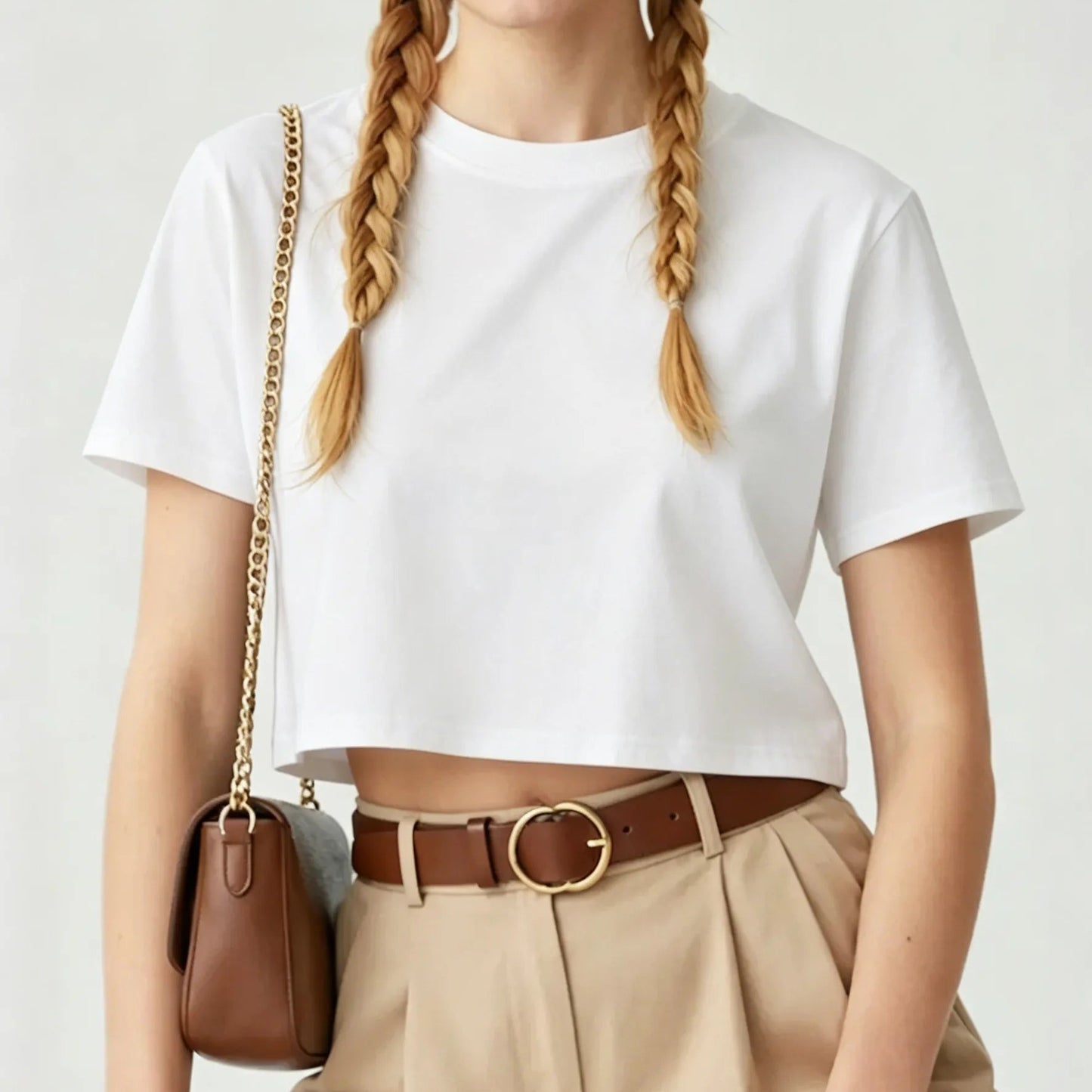 Soft Breathable Casual Crop Top