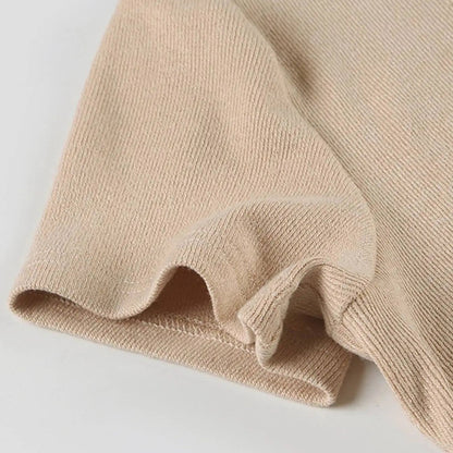 Sculpted Knit Button-Front Mini