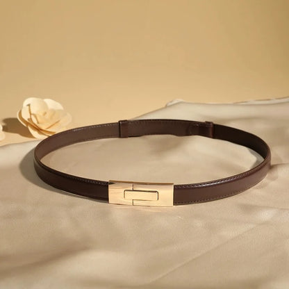 Twist-Lock Leather Belt