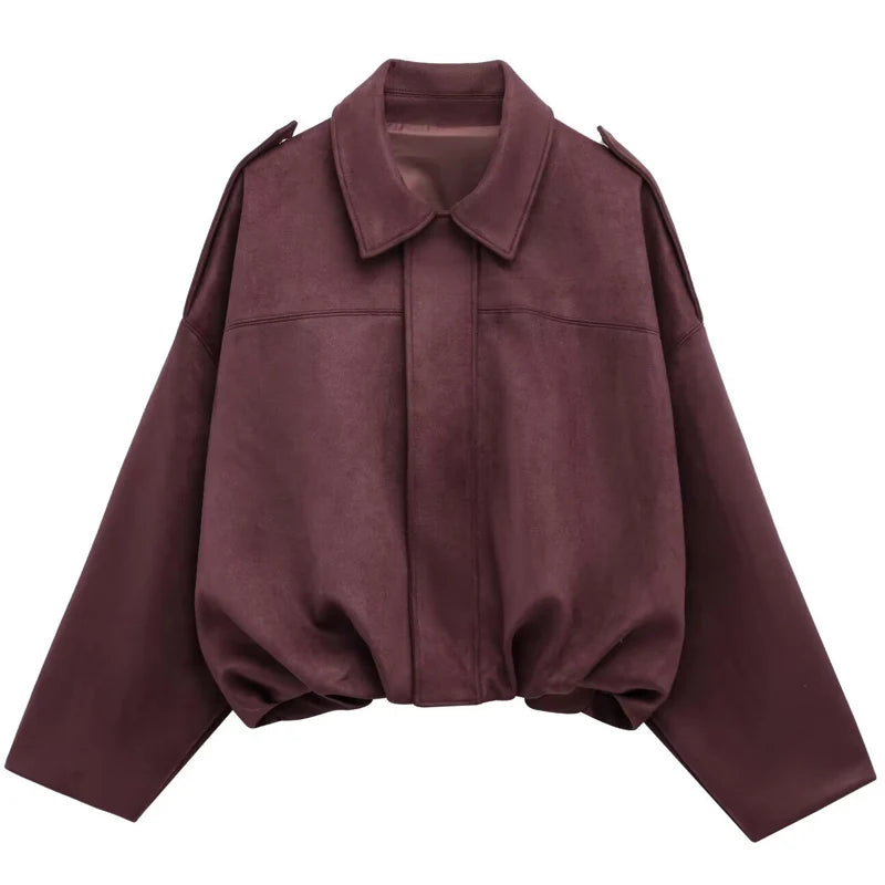 Suede Utility Bomber