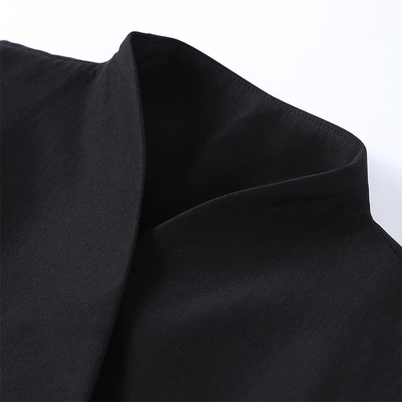 Sculpted Shoulder Blazer