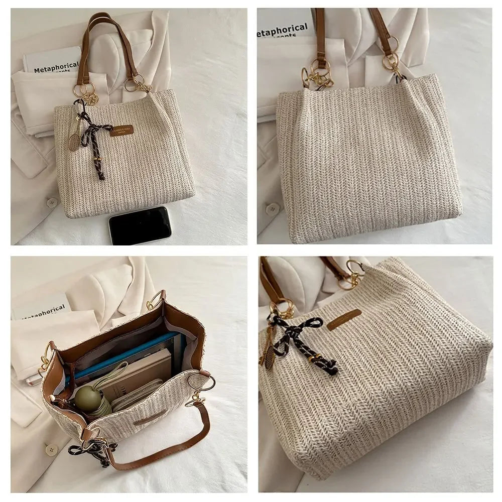 Woven Raffia Tote