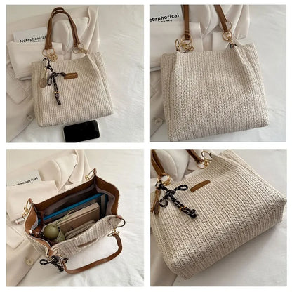Woven Raffia Tote