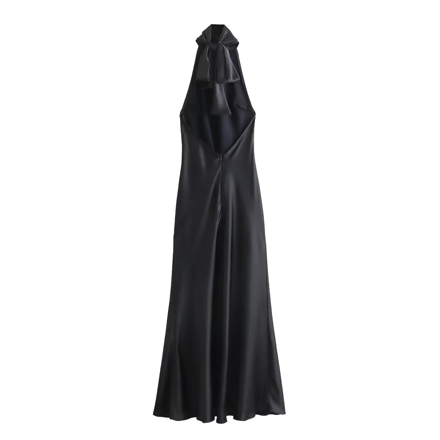 Draped Halter Maxi Dress