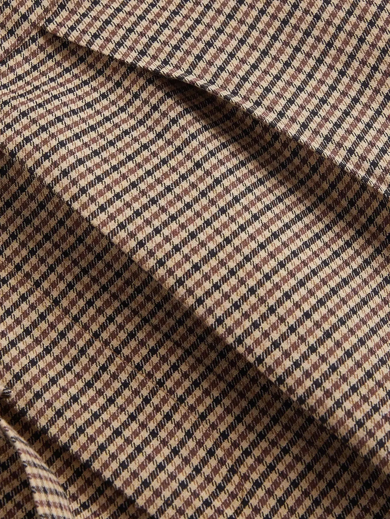 Houndstooth Belted Wide-Legs