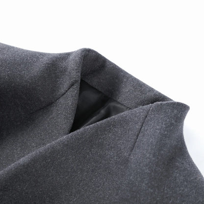 Wrap-Front Wool Suit Set