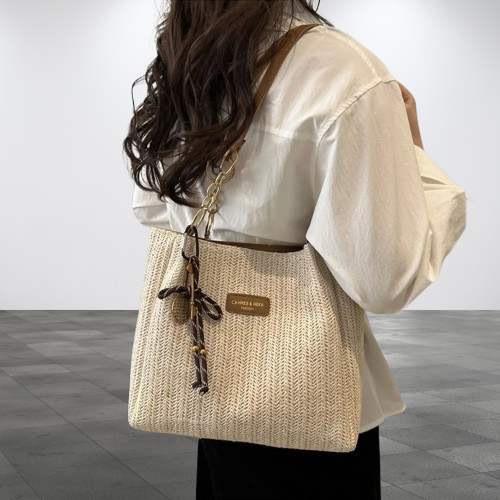 Woven Raffia Tote