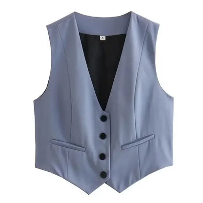 Tailored Crop Vest