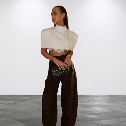 Structured Cape Crop Top