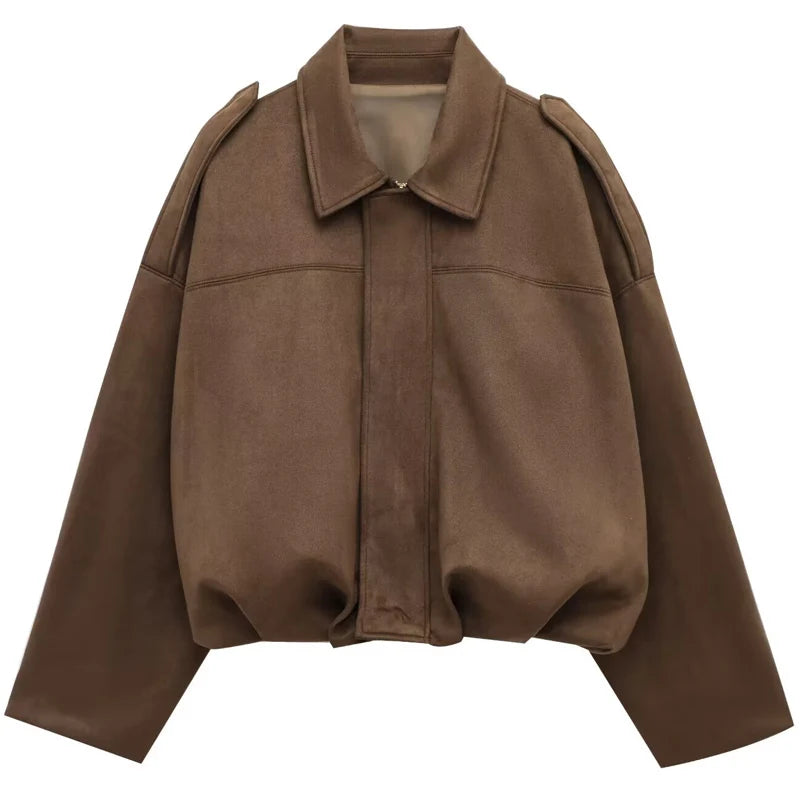 Suede Utility Bomber