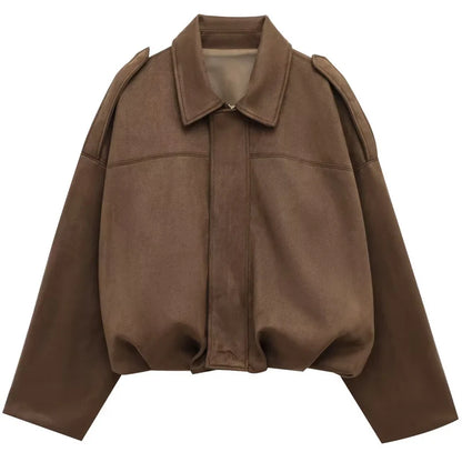 Suede Utility Bomber