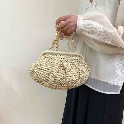 Riviera Raffia Clutch