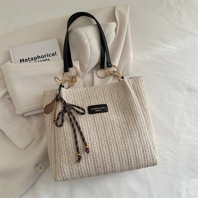 Woven Raffia Tote