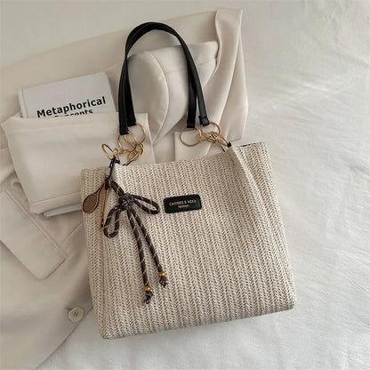 Woven Raffia Tote