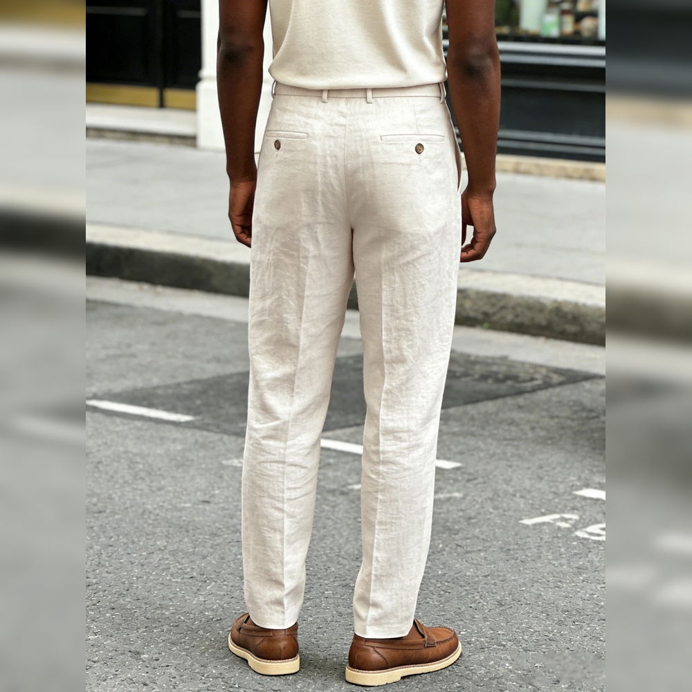 The Amalfi Linen Trouser