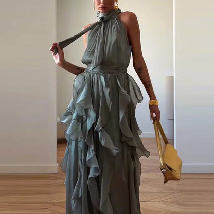 Cascade Ruffle Gown
