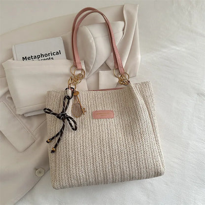 Woven Raffia Tote