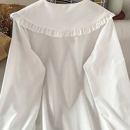 Ruffled Peter Pan Blouse