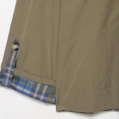 Reversible Plaid Trench