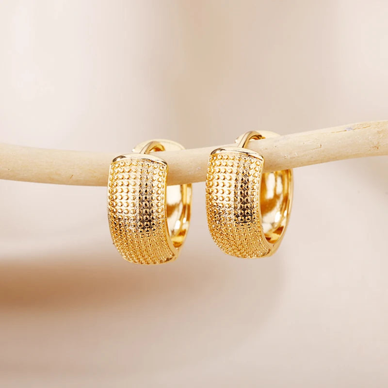 Sculpted Huggie Hoops