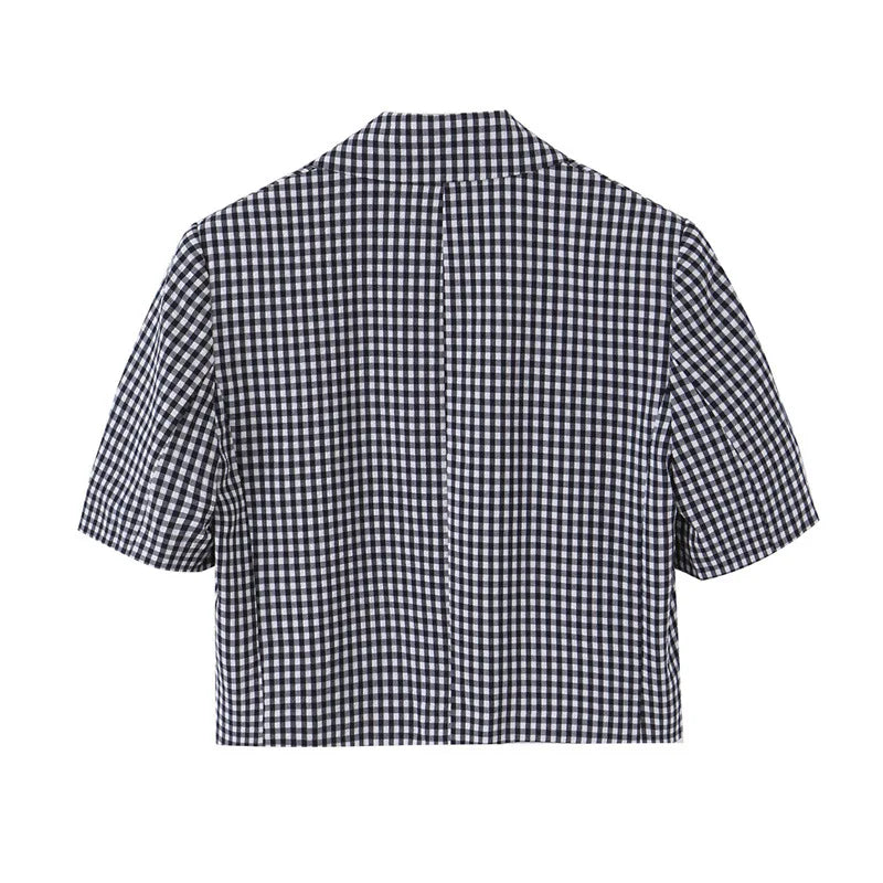 Gingham Two-Piece Set