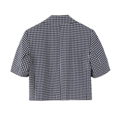 Gingham Two-Piece Set
