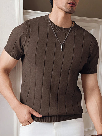 Vertical Knit Tee