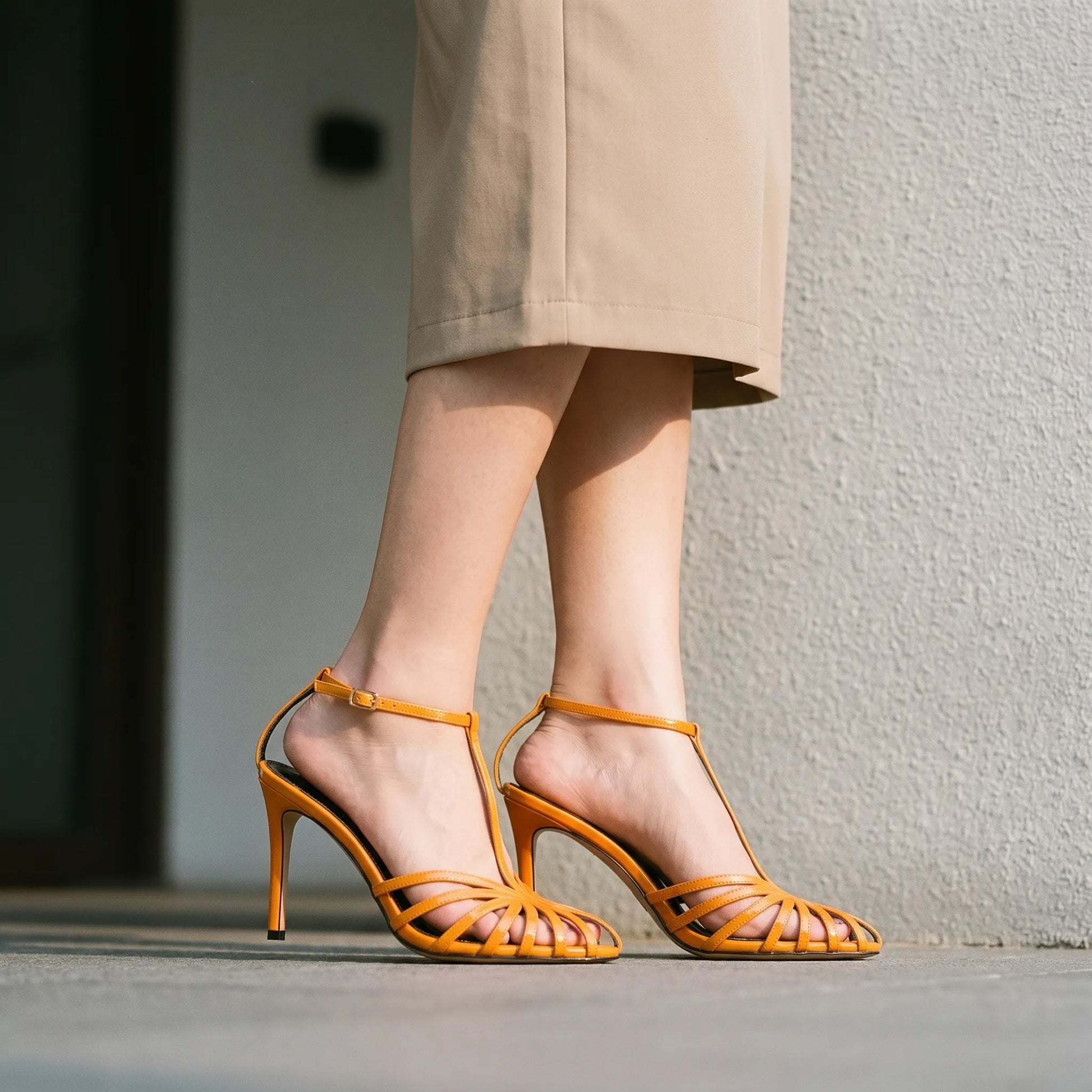 Strappy Women's Heeled Dress Sandals