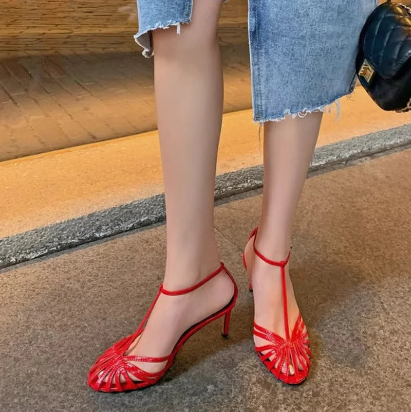 Strappy Women's Heeled Dress Sandals