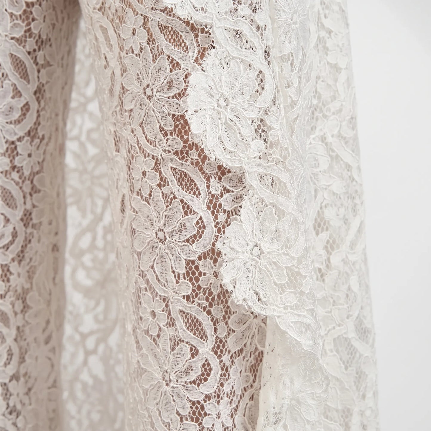 Two Piece Sheer Patterned Pants Set