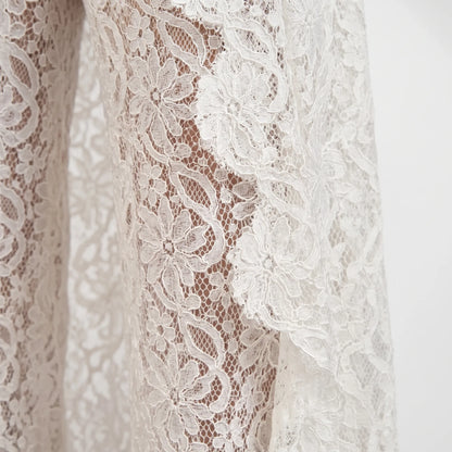 Two Piece Sheer Patterned Pants Set