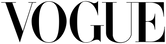 VOGUE logo in bold black serif letters on transparent background