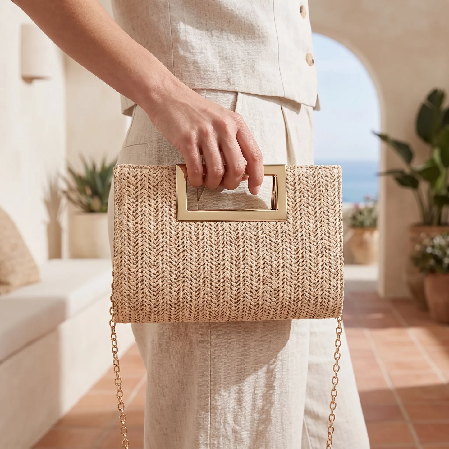 Woven Summer Clutch