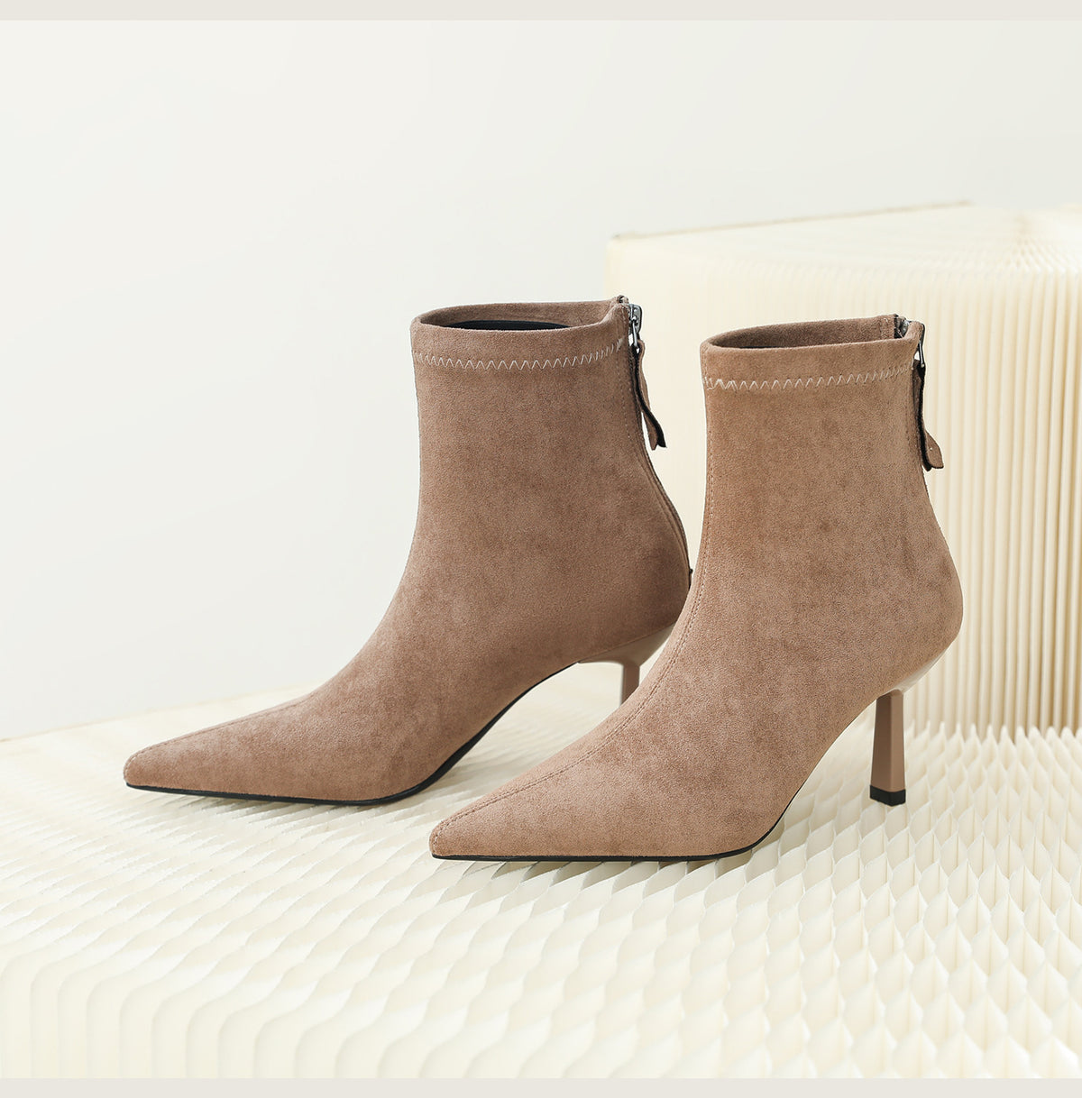 Kick Point Suede Booties