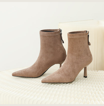 Kick Point Suede Booties