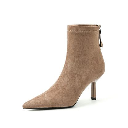 Kick Point Suede Booties
