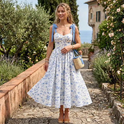 Serene Floral Midi